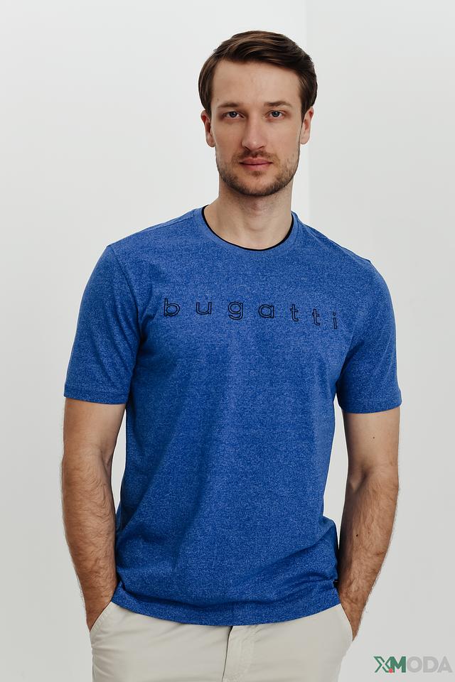 Футболка Bugatti с логотипом синяя