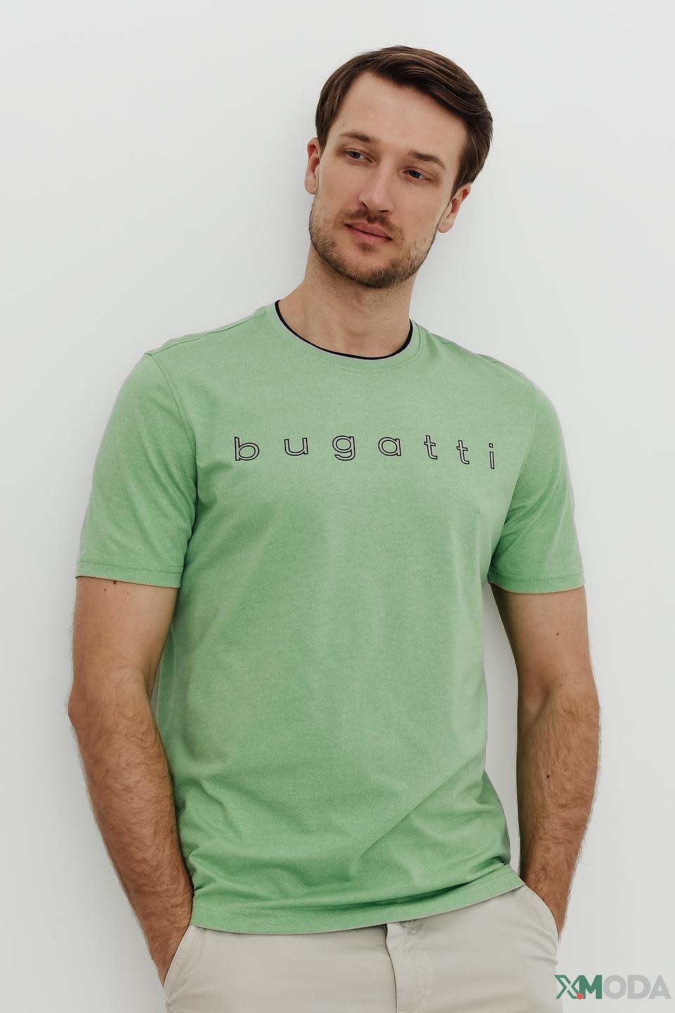 Футболка Bugatti с логотипом лайм