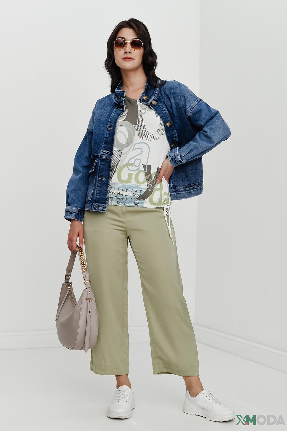 Брюки Marc Cain хаки с завязками