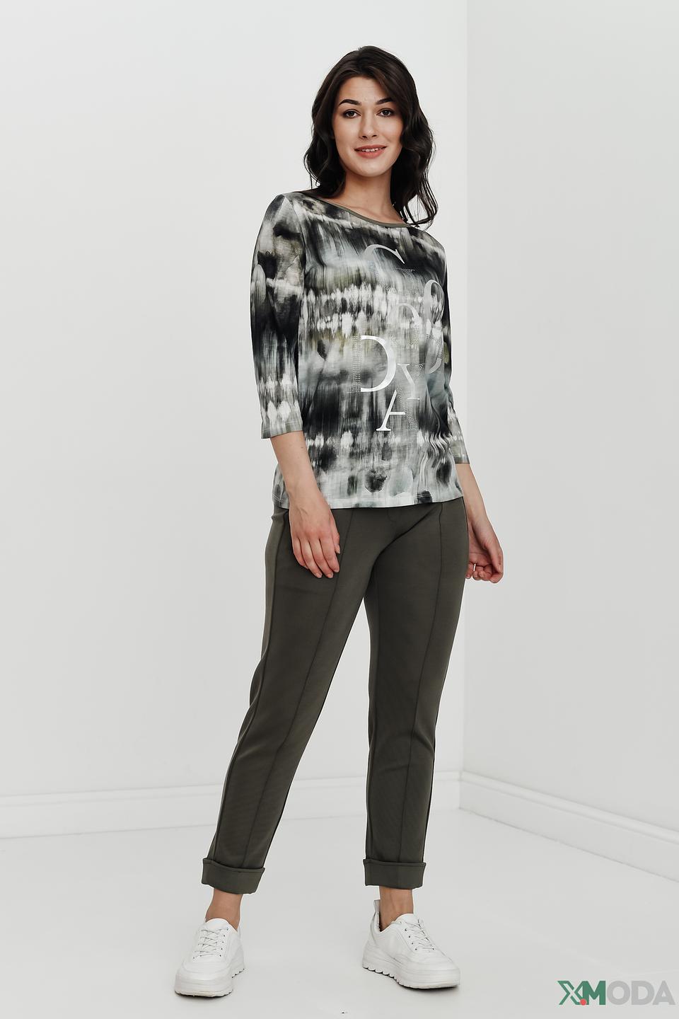 Футболка Betty Barclay с принтом чёрно-белый