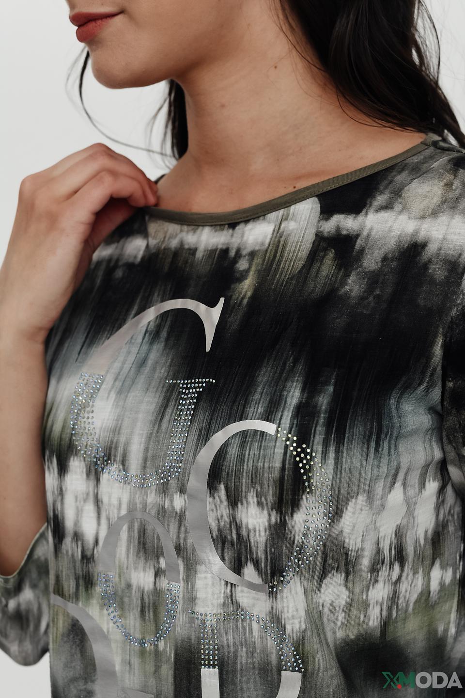 Футболка Betty Barclay с принтом чёрно-белый