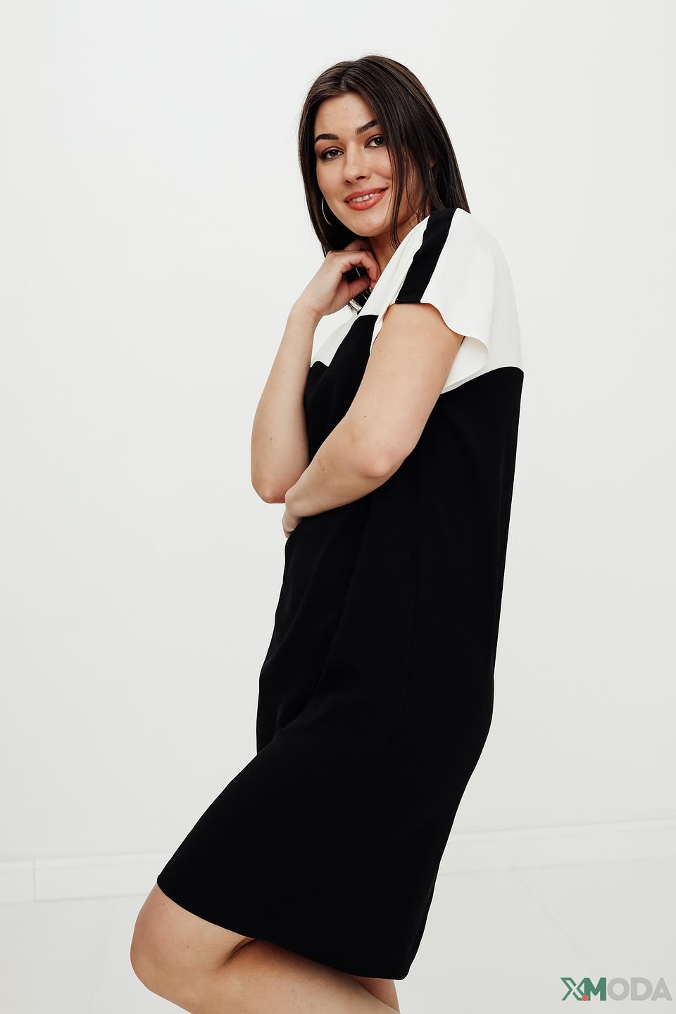 Платье Elena Miro чёрно-белое