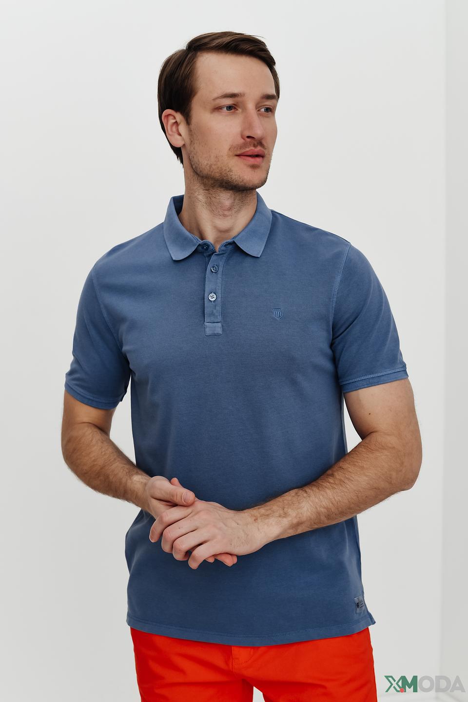 Поло Basefield мужское синее