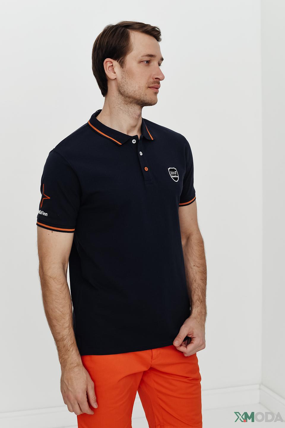 Поло Haze and Finn мужское тёмно-синее