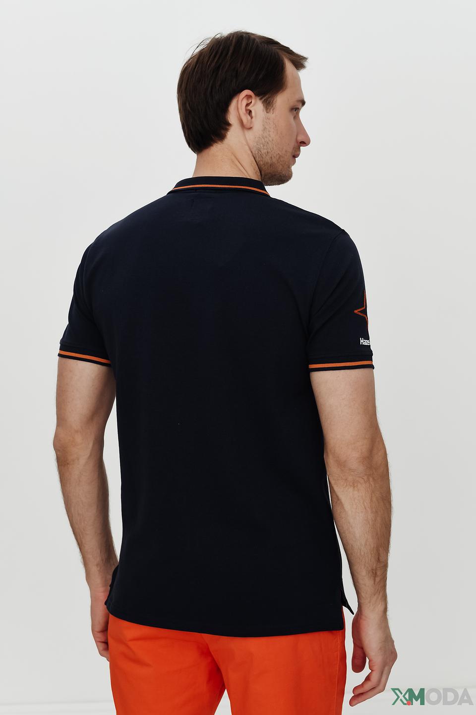 Поло Haze and Finn мужское тёмно-синее