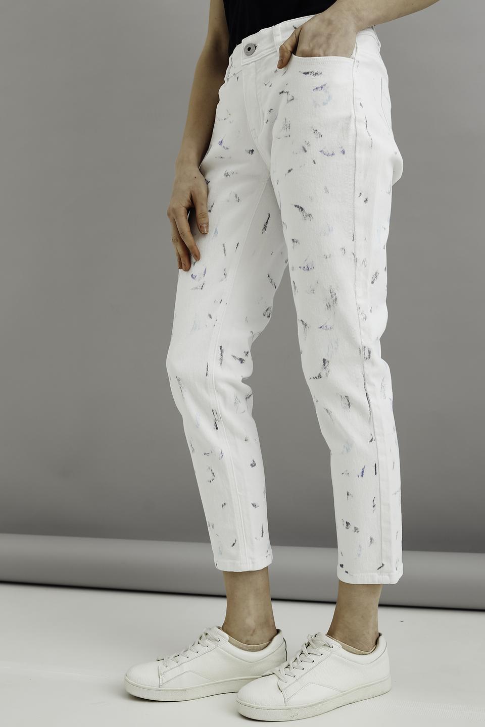 Джинсы Taifun с принтом