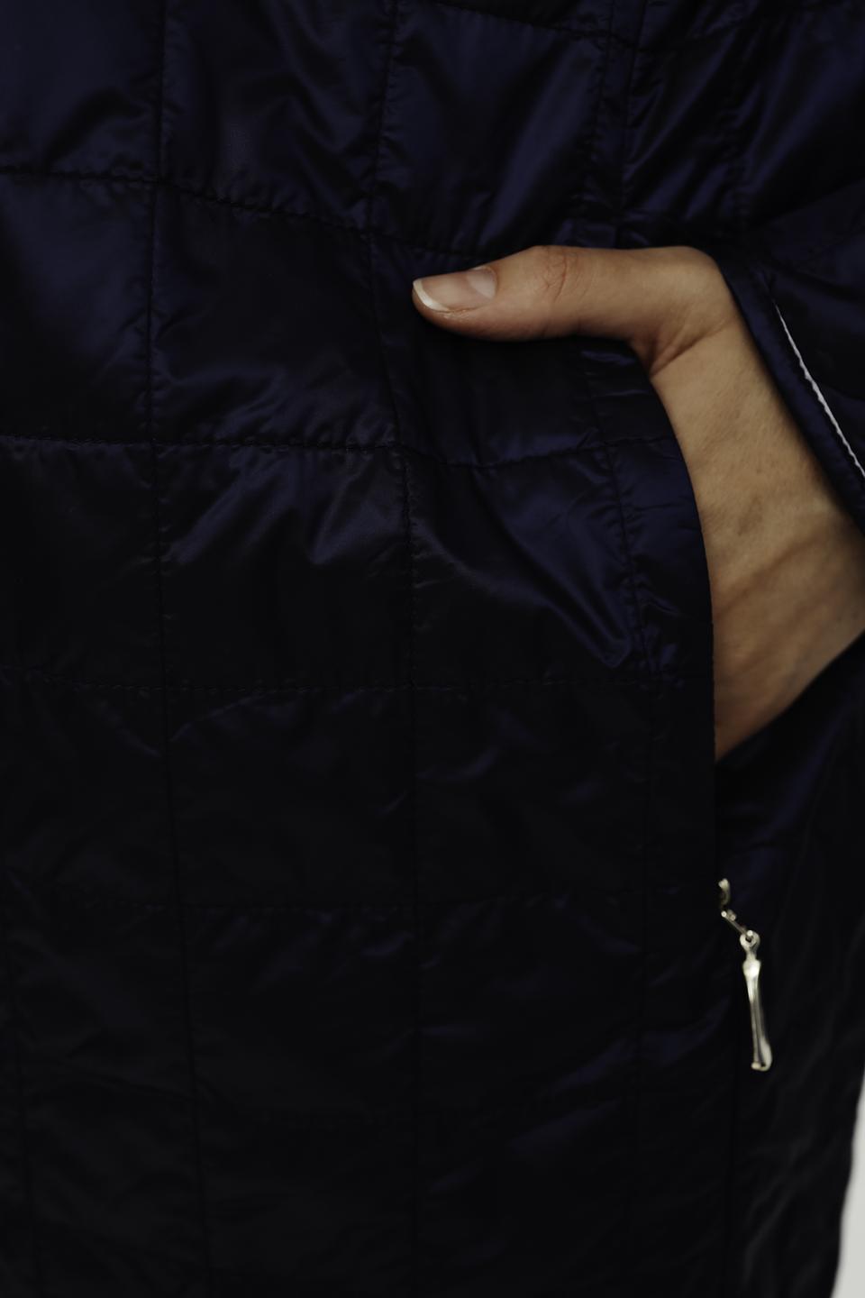 Пальто Baronia стеганое синее