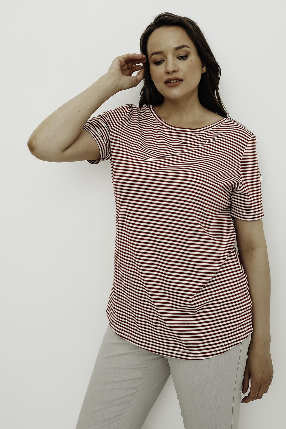 Футболка Gerry Weber в полоску красная