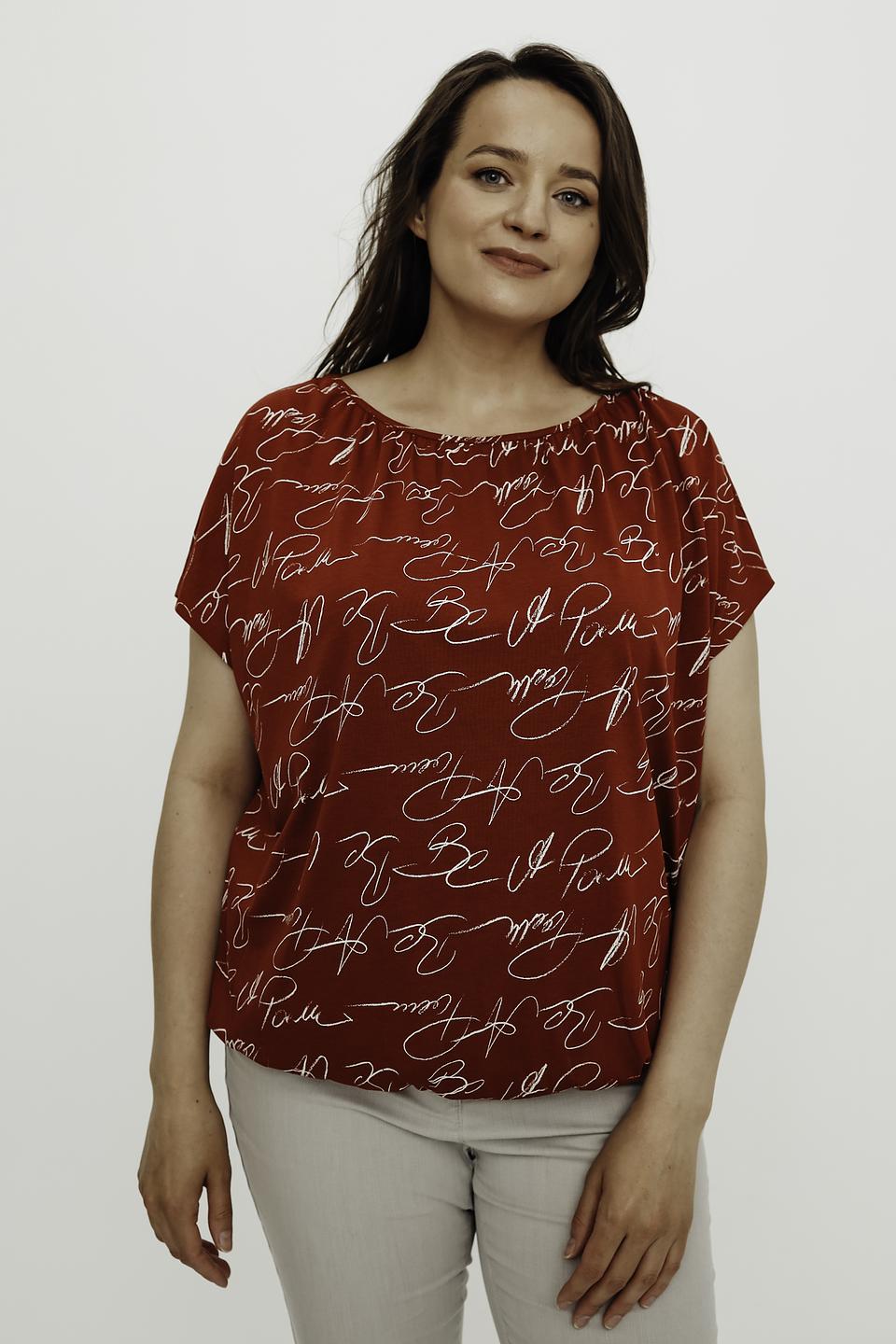 Блуза Gerry Weber с принтом красный