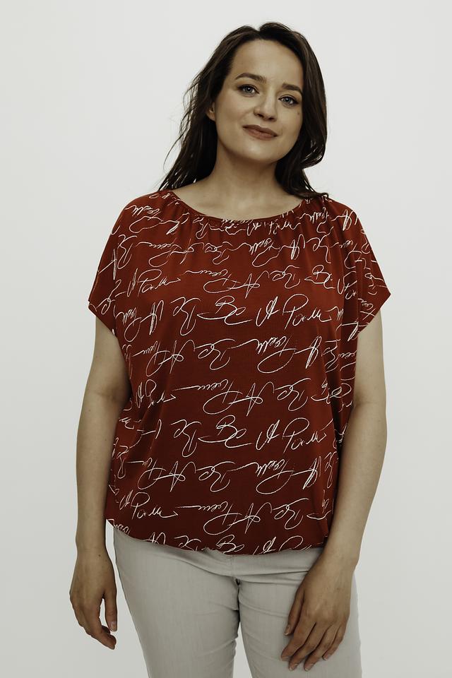 Блуза Gerry Weber с принтом красный