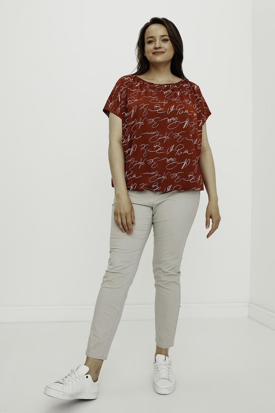 Блуза Gerry Weber с принтом красный