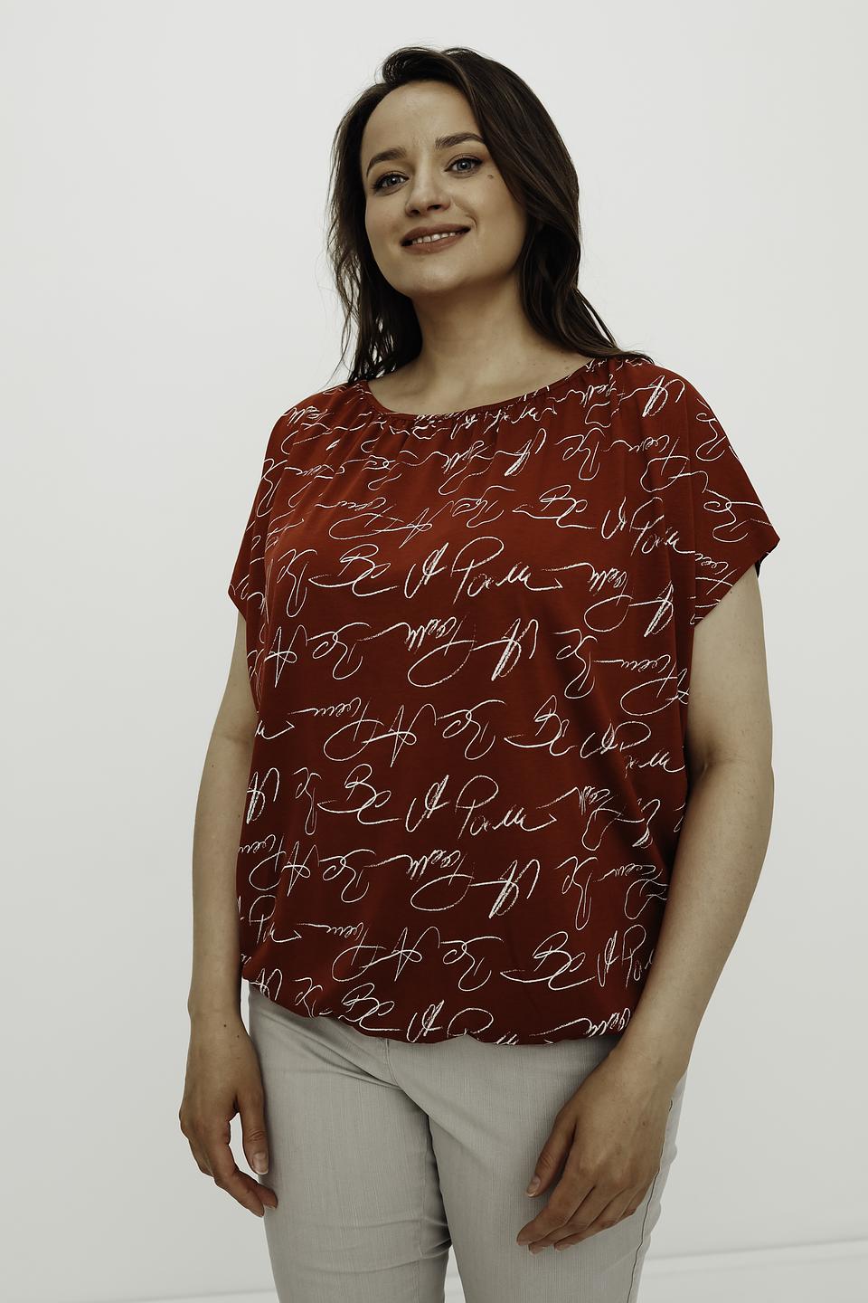 Блуза Gerry Weber с принтом красный