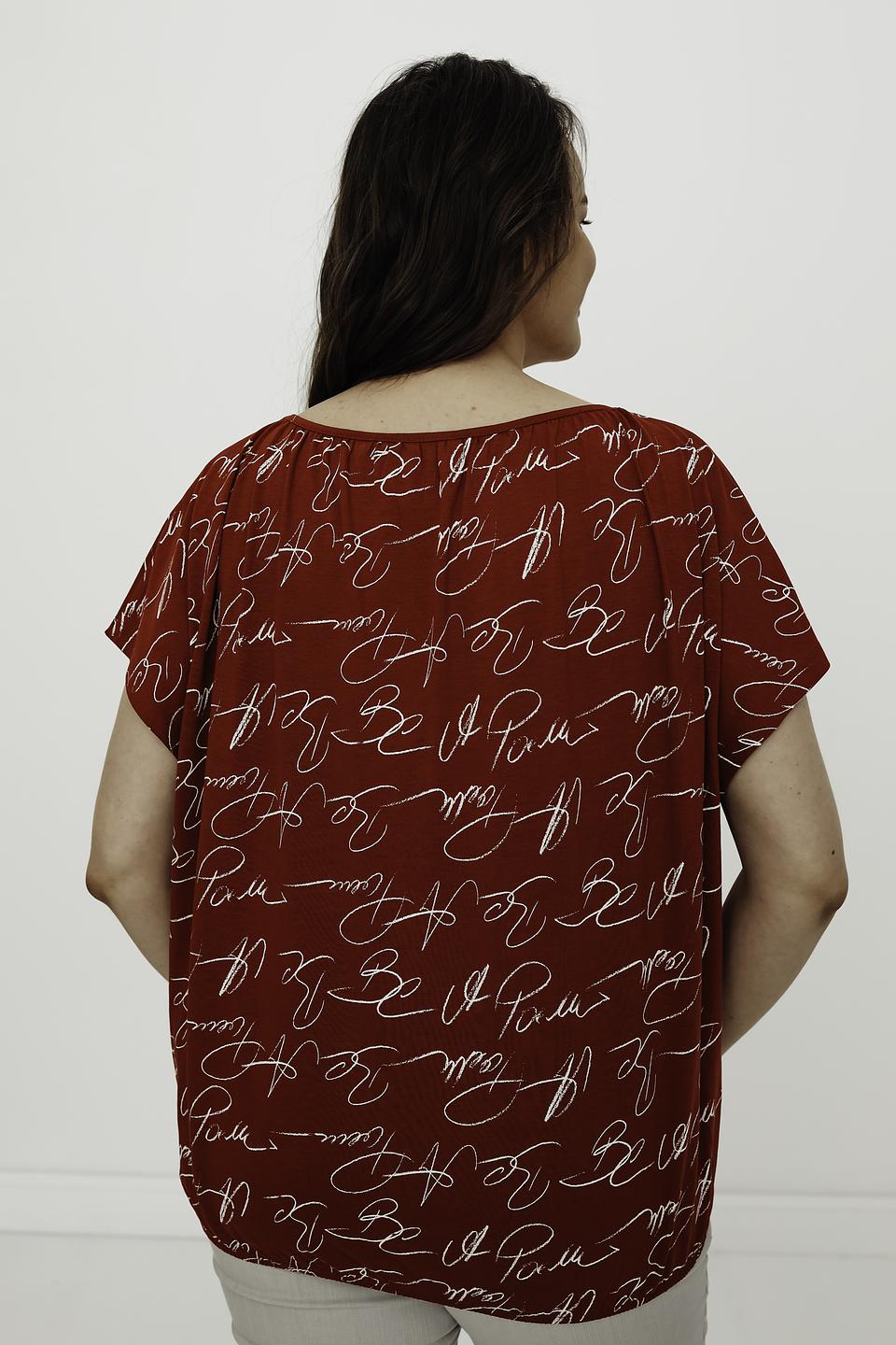 Блуза Gerry Weber с принтом красный