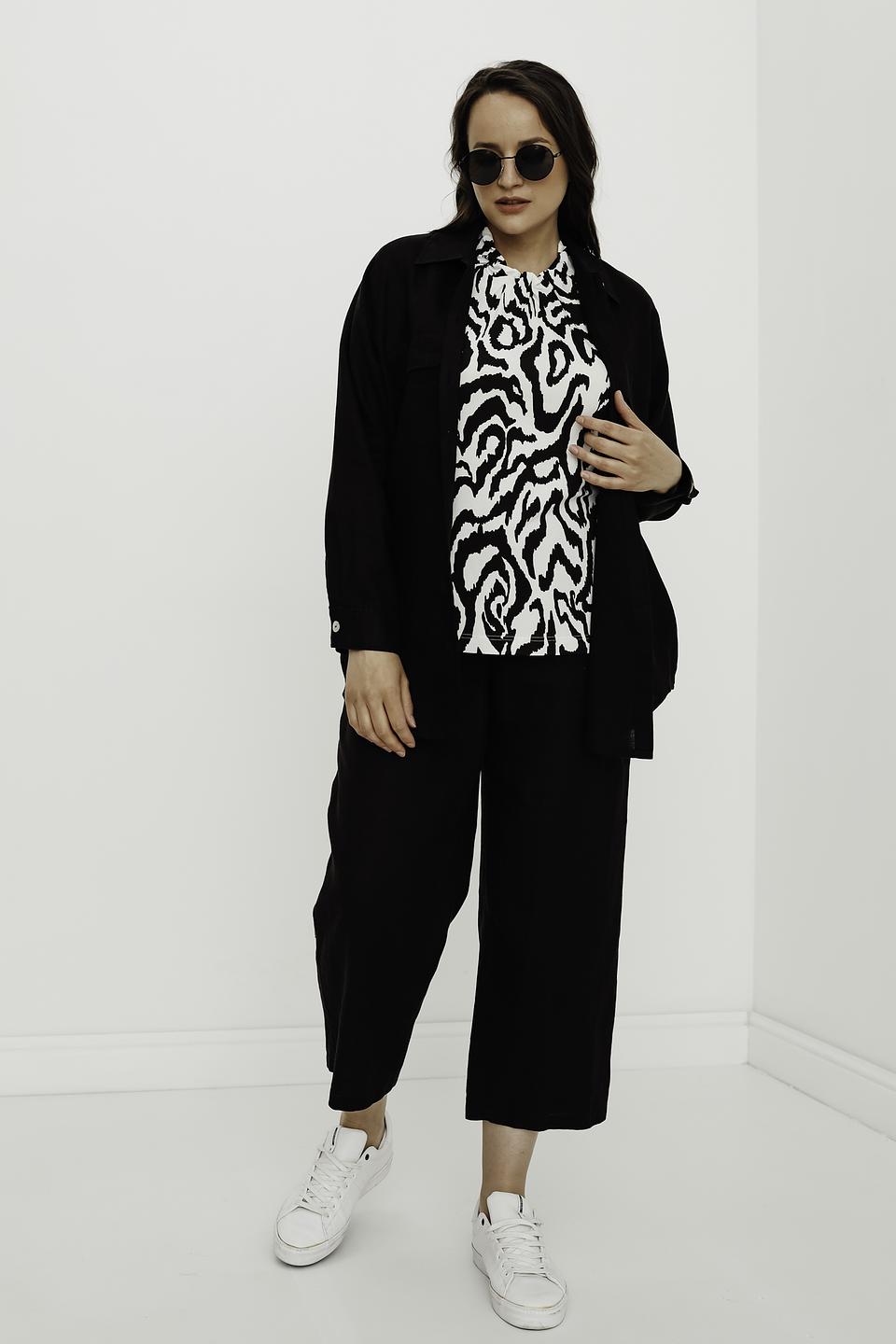 Топ Erfo с принтом зебра