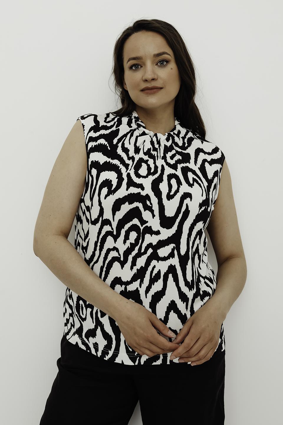 Топ Erfo с принтом зебра
