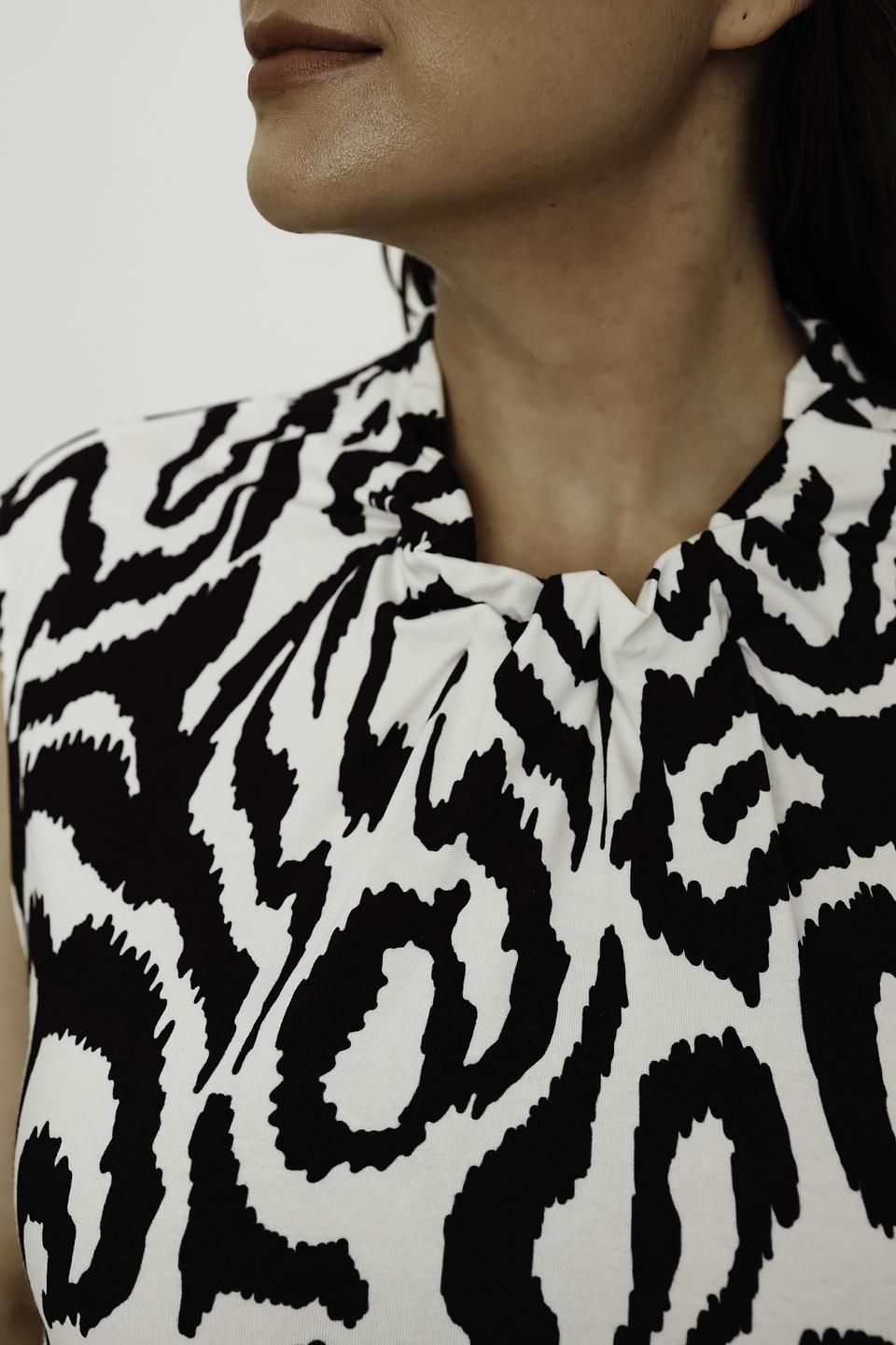 Топ Erfo с принтом зебра