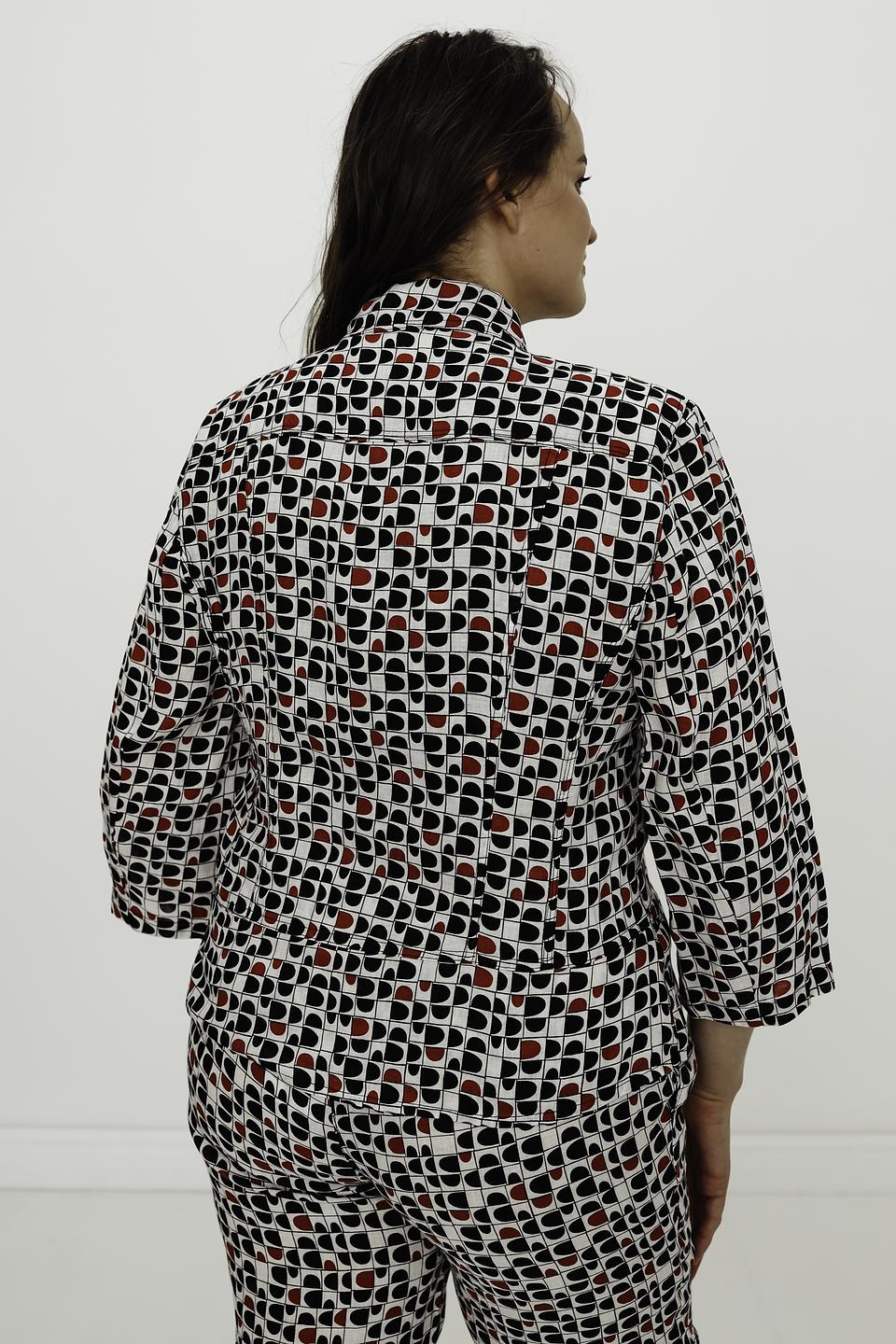 Рубашка Lebek с принтом