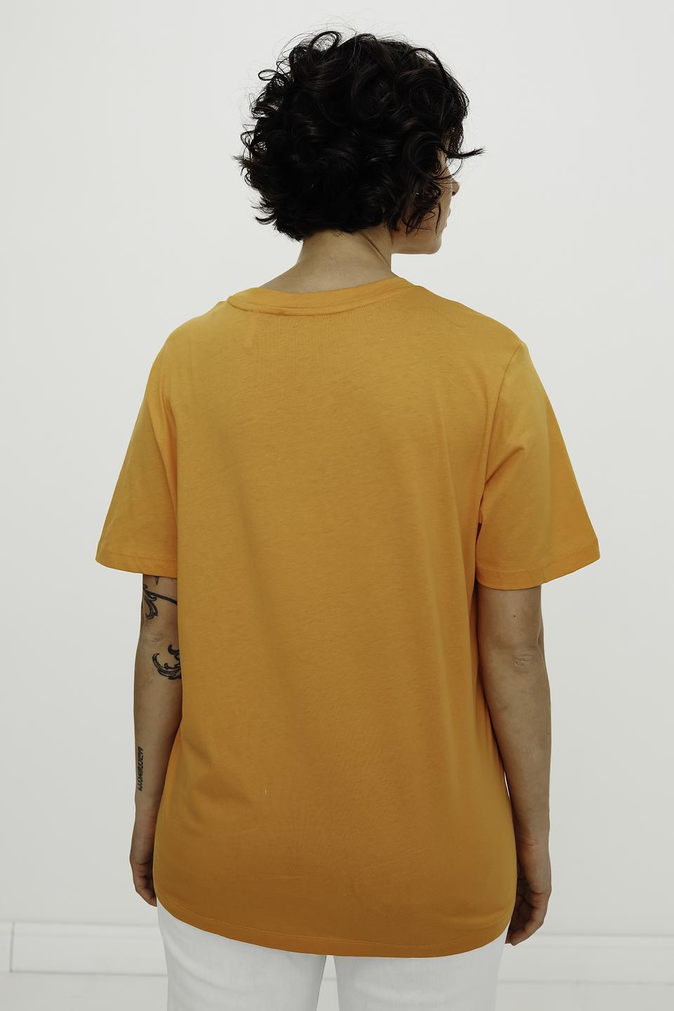 Футболка s.Oliver оранжевая с принтом