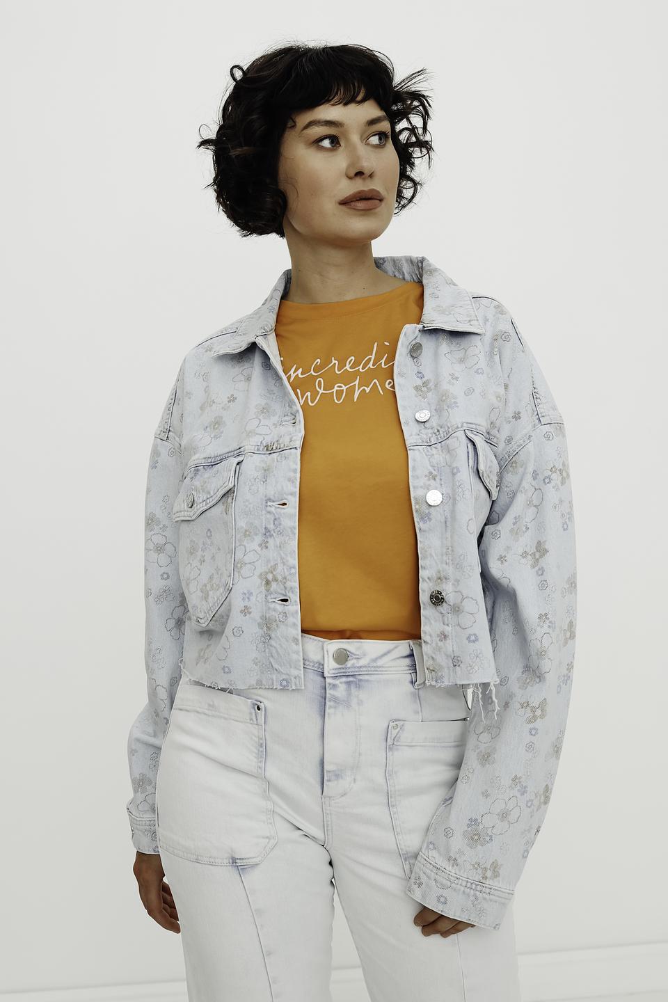 Жакет QS girl с цветочным принтом