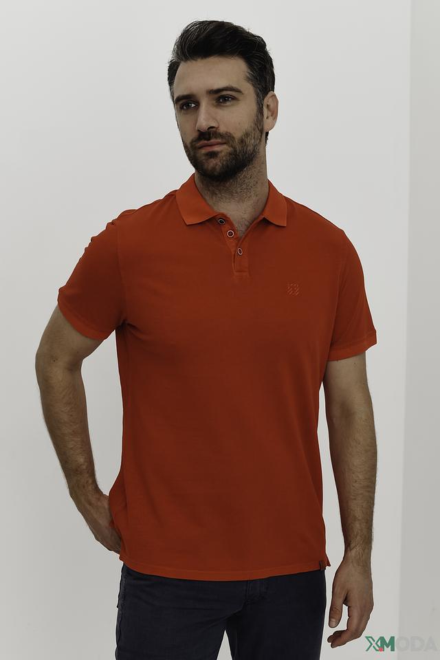 Поло Time Zone красный