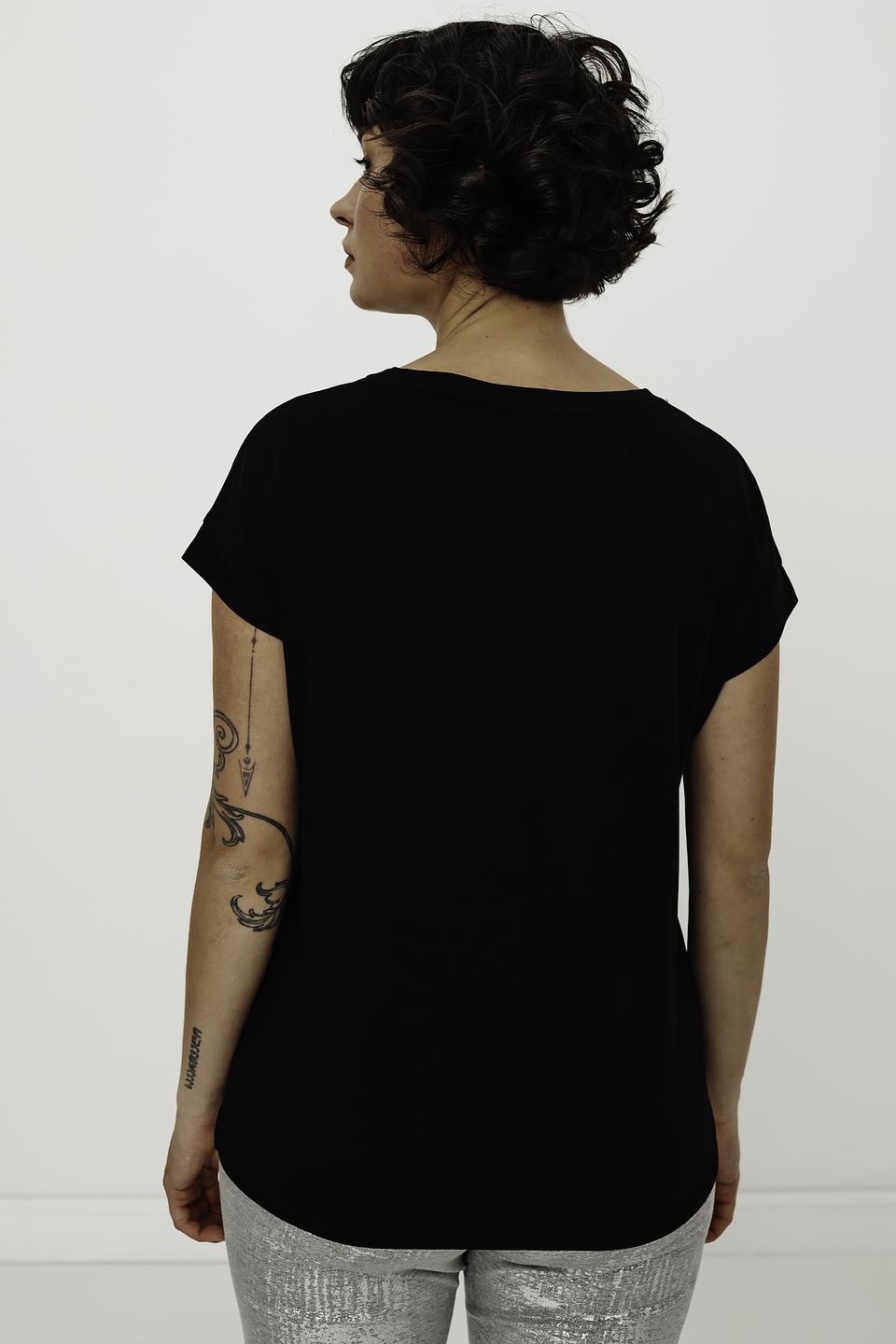 Футболка Monari с принтом чёрная