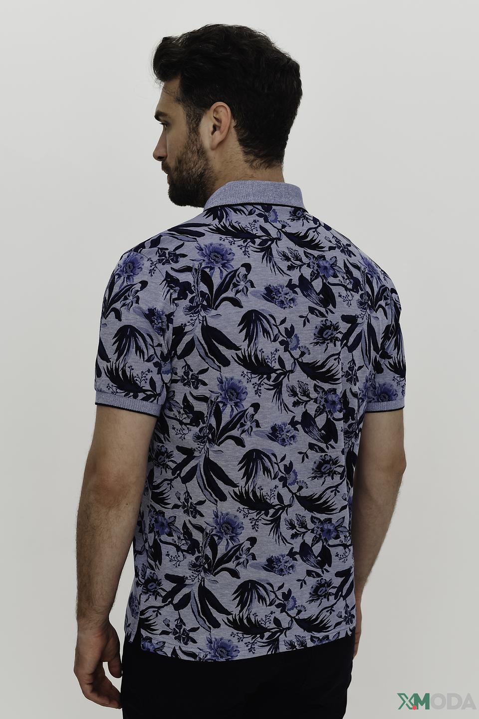 Поло Monte Carlo с цветочным принтом