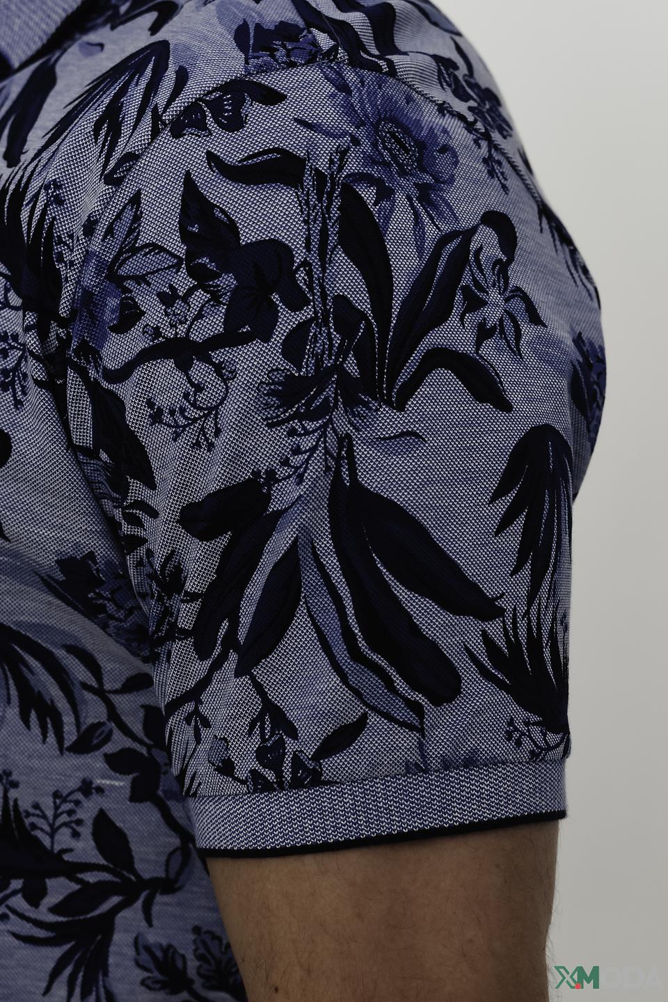 Поло Monte Carlo с цветочным принтом