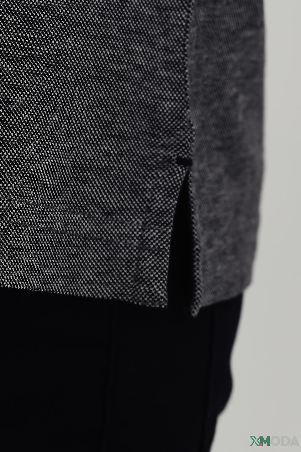 Поло Bugatti мужское серое меланж