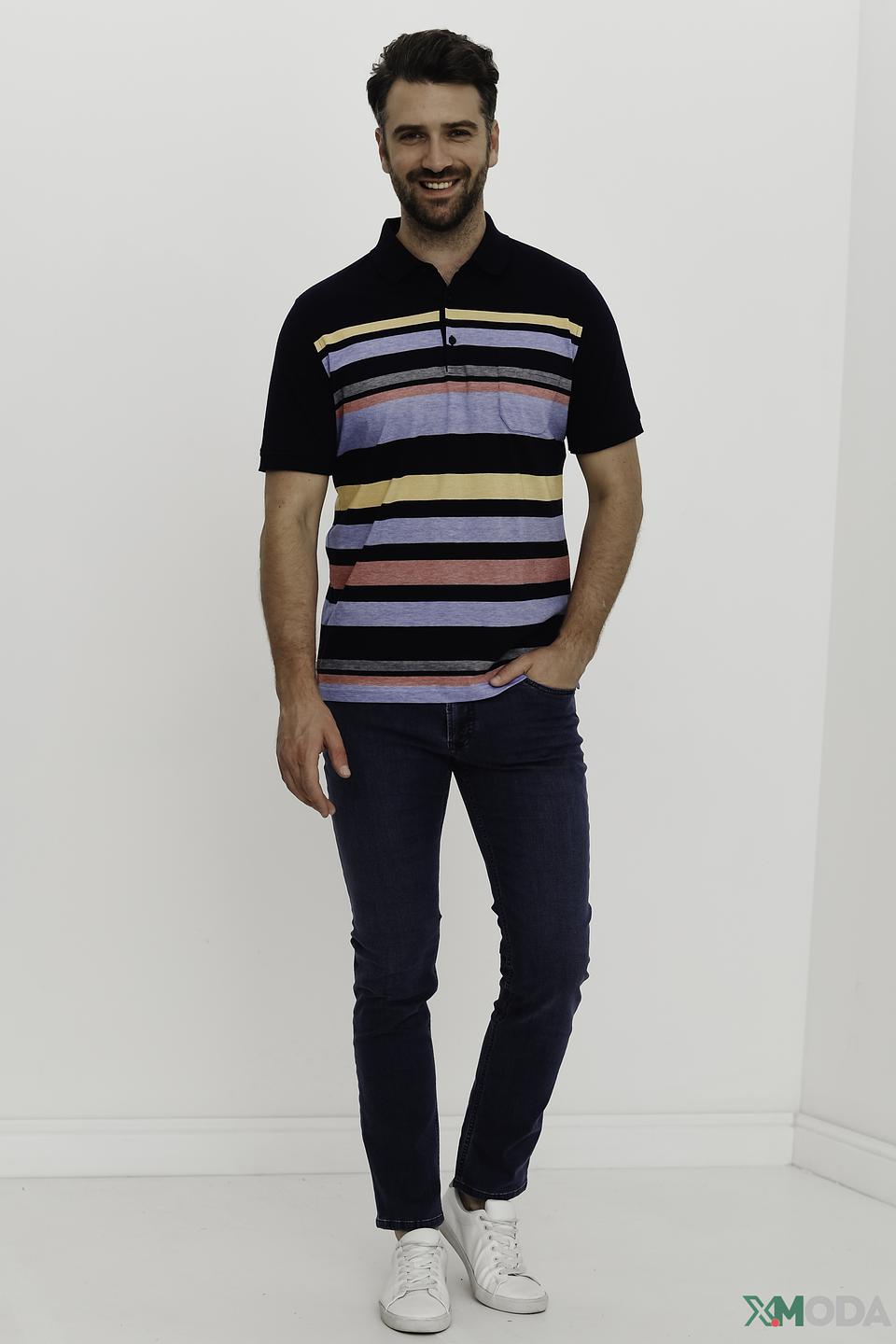 Джинсы Gardeur синие slim fit