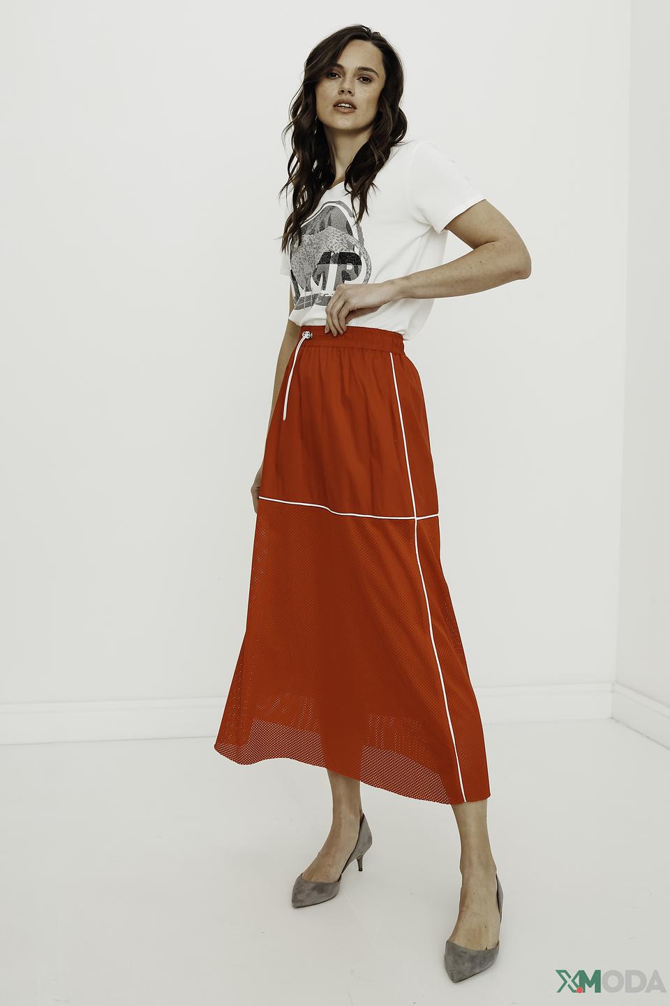 Юбка Tuzzi красная с сеткой