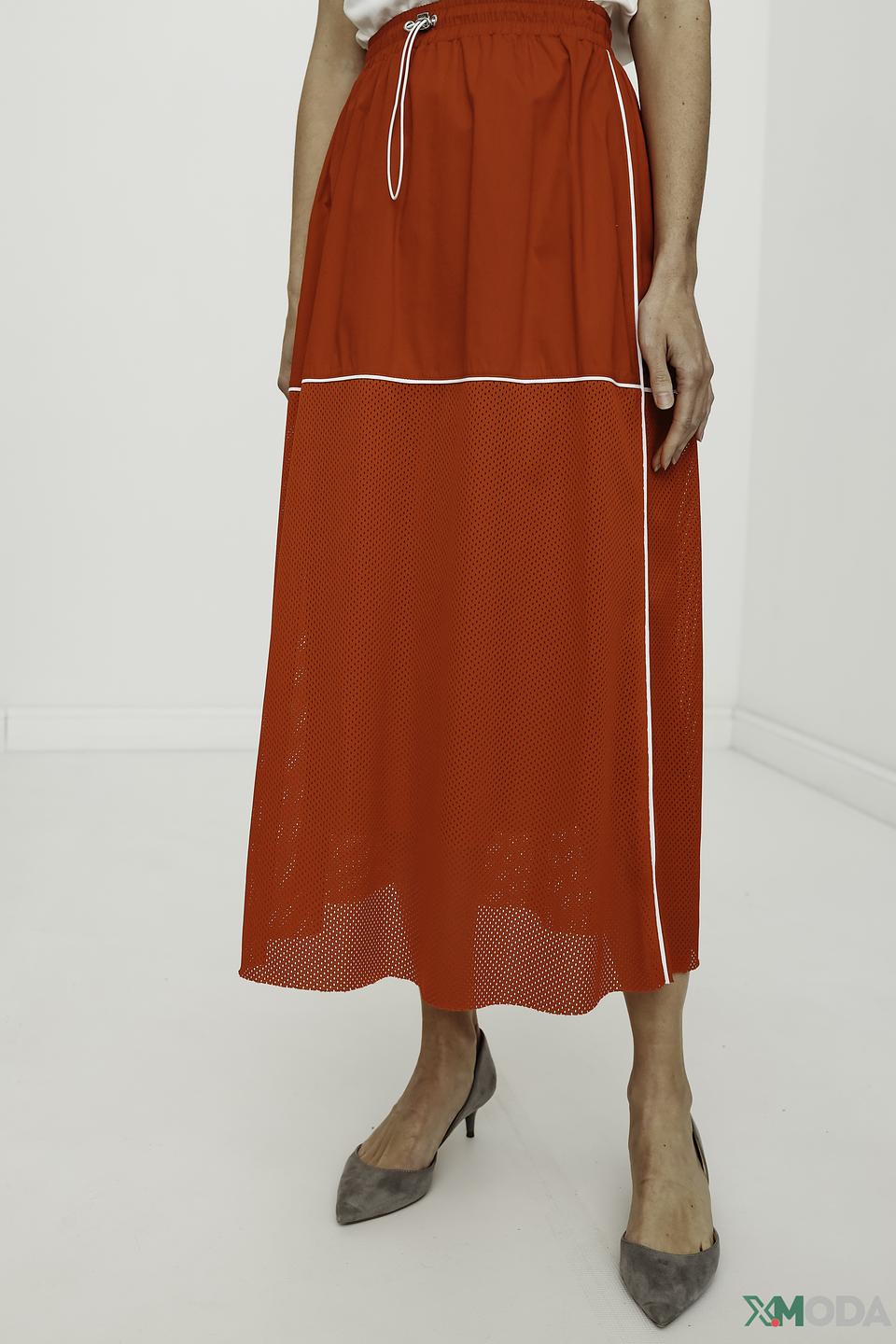 Юбка Tuzzi красная с сеткой