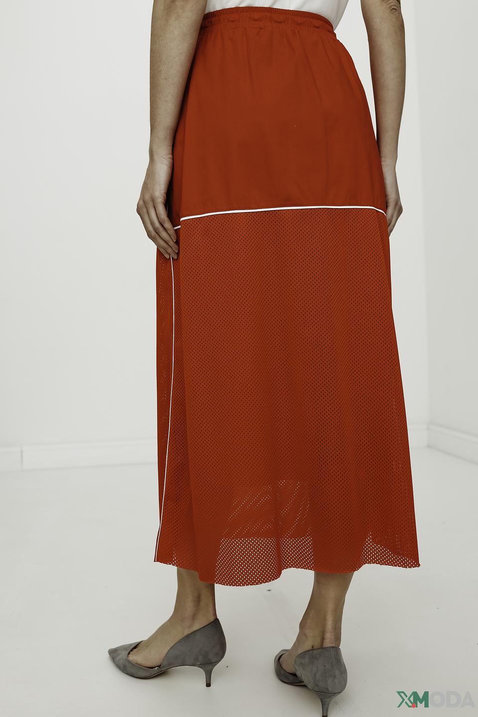 Юбка Tuzzi красная с сеткой