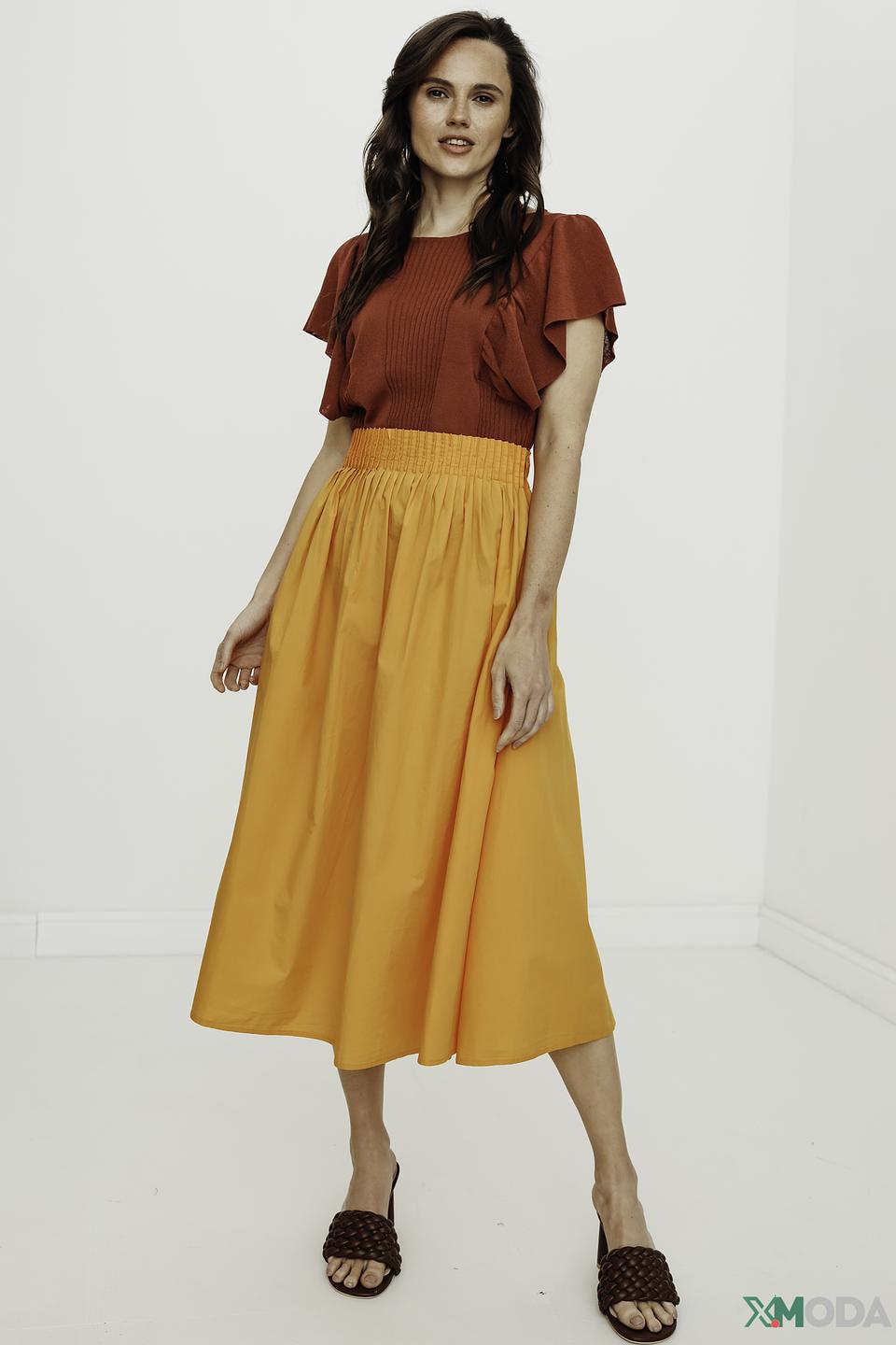 Юбка s.Oliver оранжевая