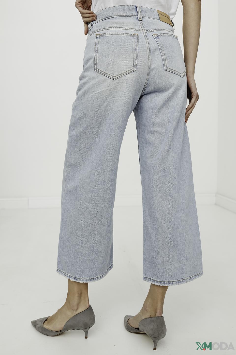 Джинсы Manila Grace широкие голубые