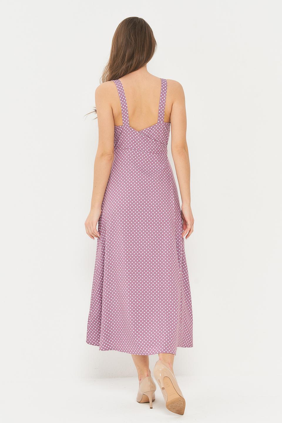 Платье BE YOU в горошек с запахом