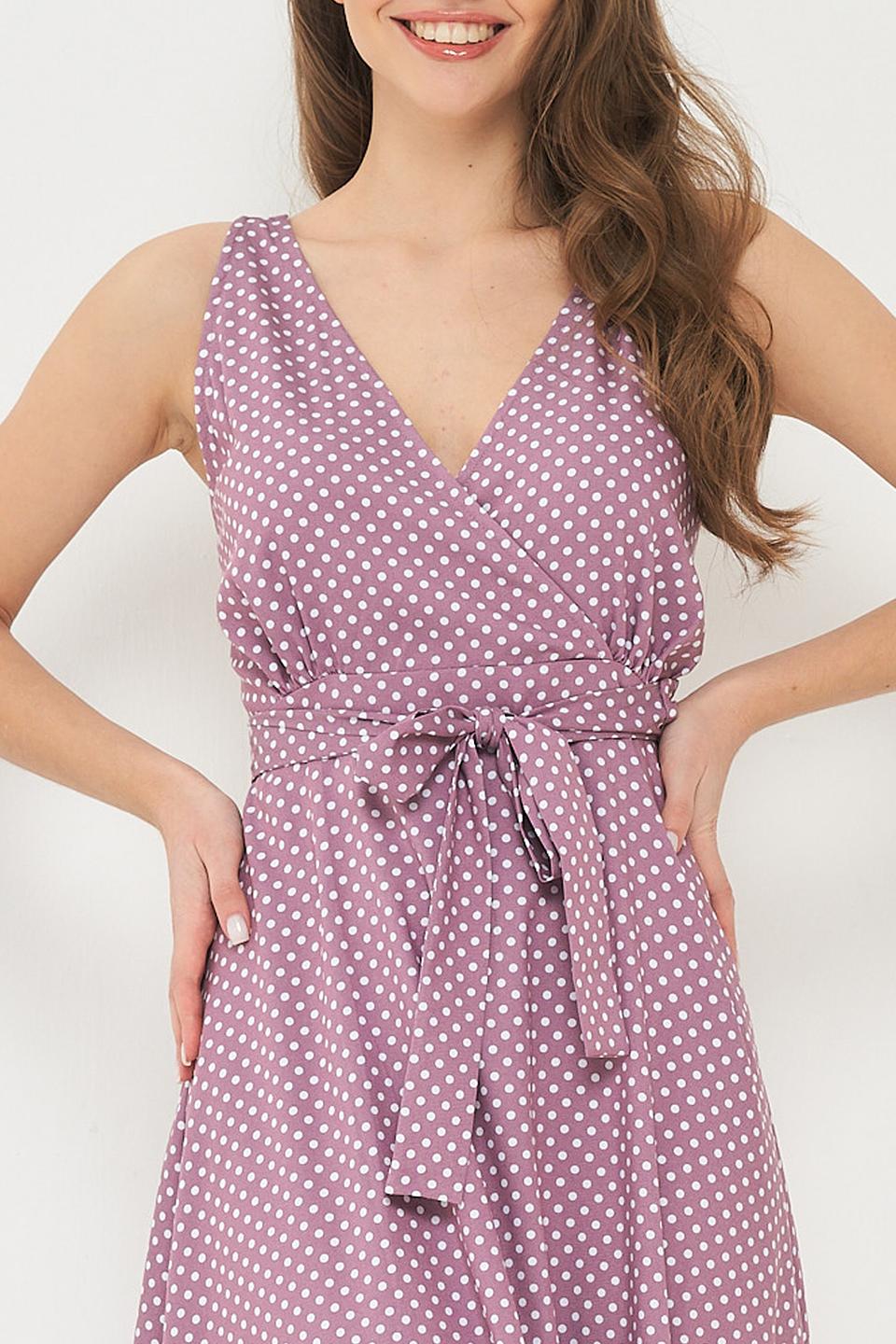 Платье BE YOU в горошек с запахом