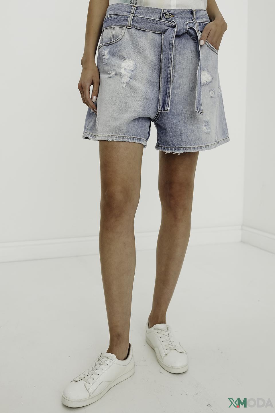 Шорты джинсовые Manila Grace голубые