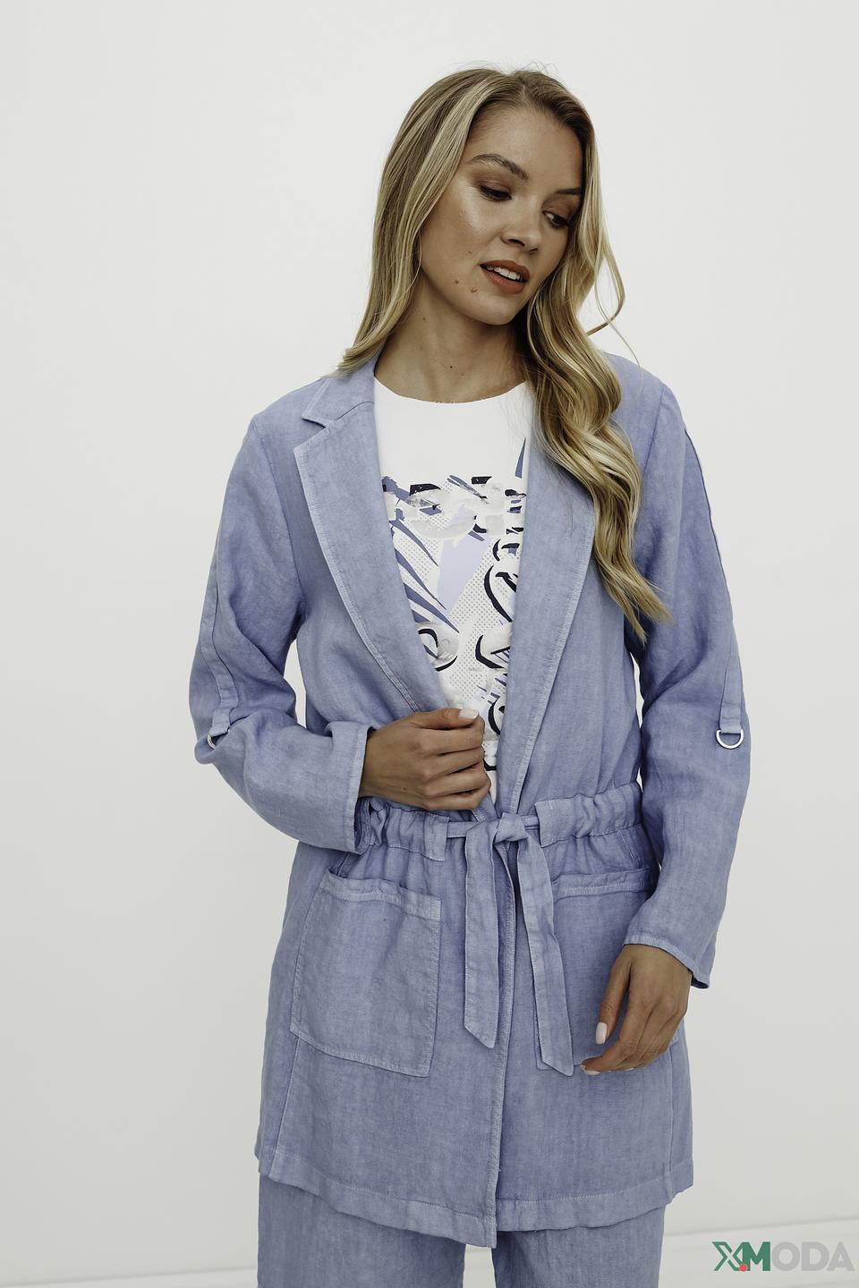 Жакет SE Stenau лен голубой