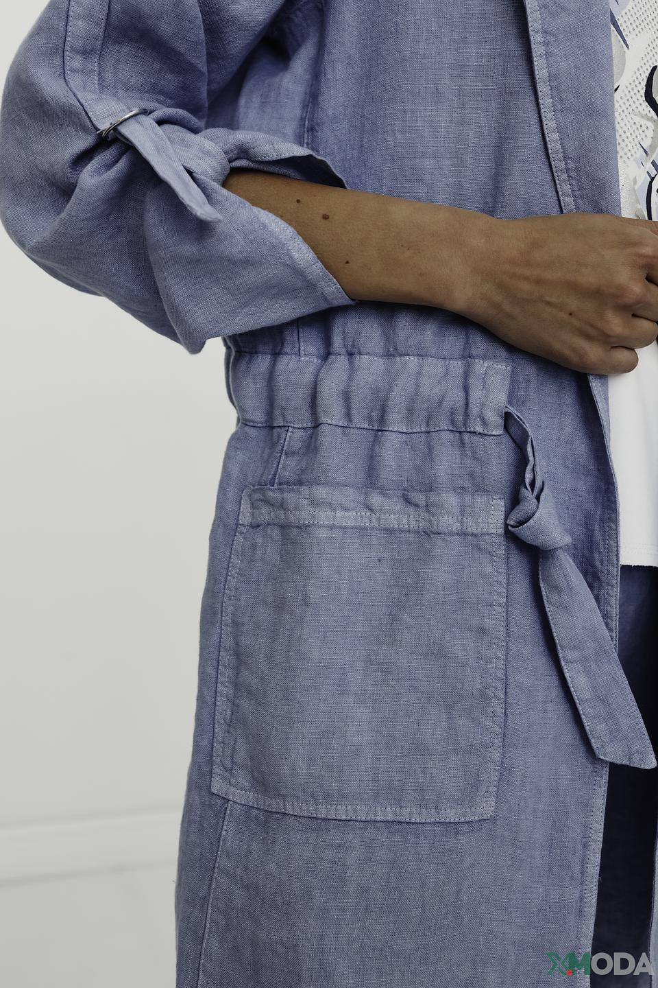 Жакет SE Stenau лен голубой