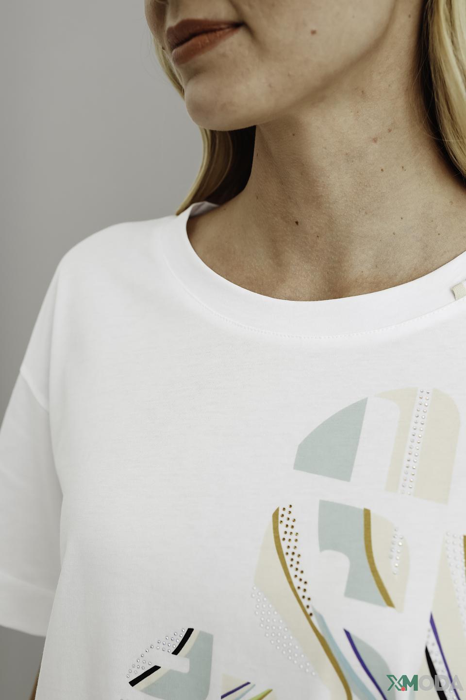 Футболка Marc Cain с принтом белый