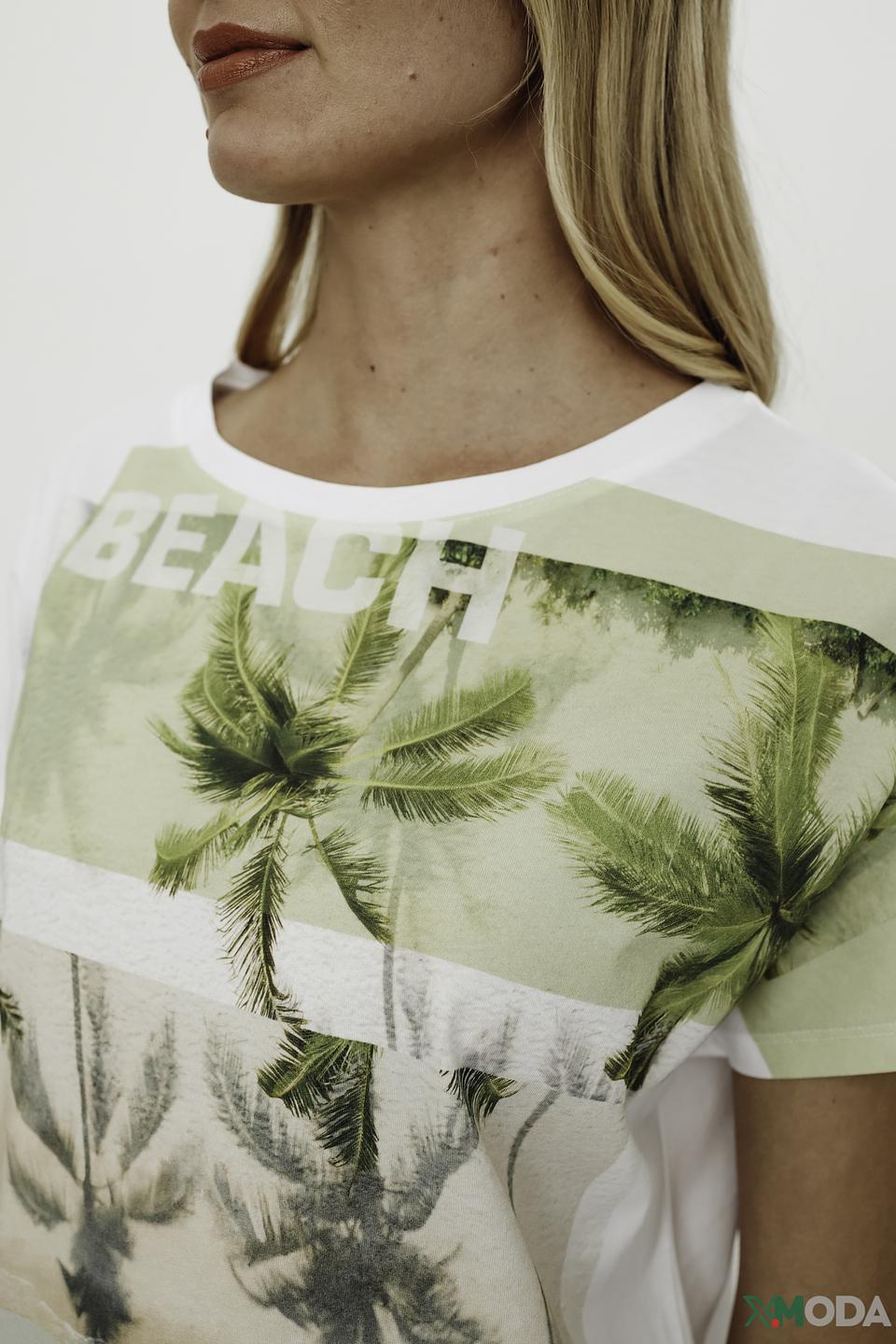 Футболка Marc Cain с принтом Beach