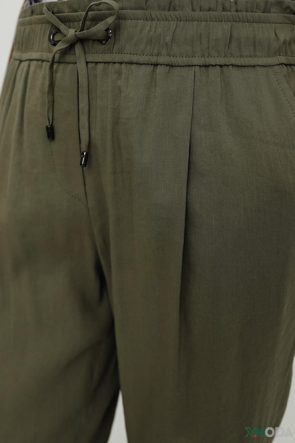 Брюки Marc Cain хаки с поясом