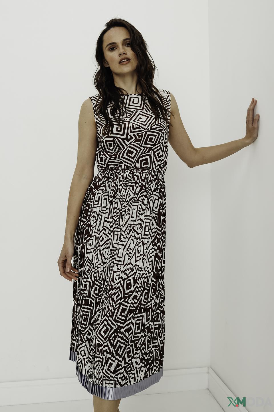 Платье Manila Grace с геометрическим принтом
