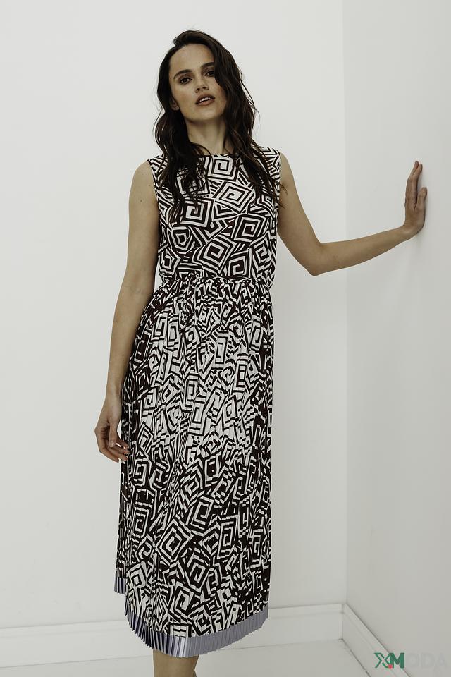 Платье Manila Grace с геометрическим принтом