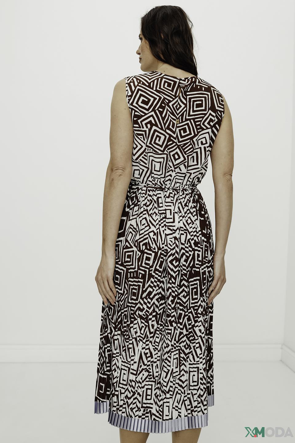 Платье Manila Grace с геометрическим принтом