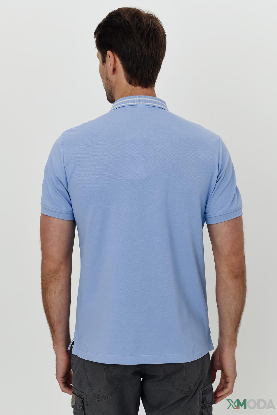 Поло s.Oliver голубое