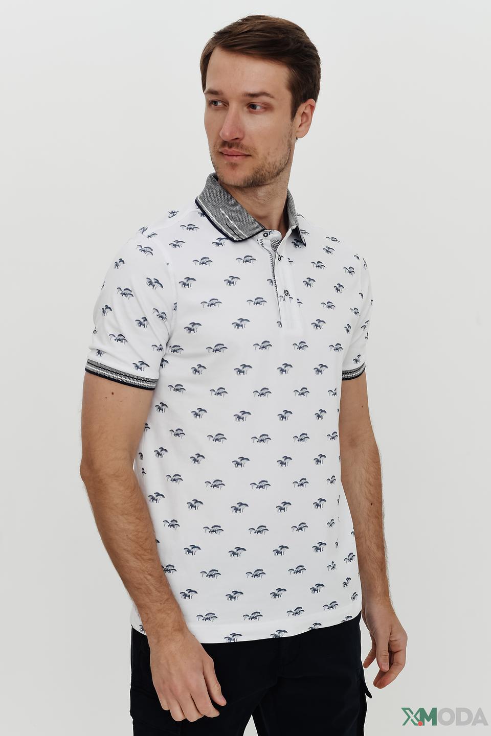 Поло Claudio Campione с принтом