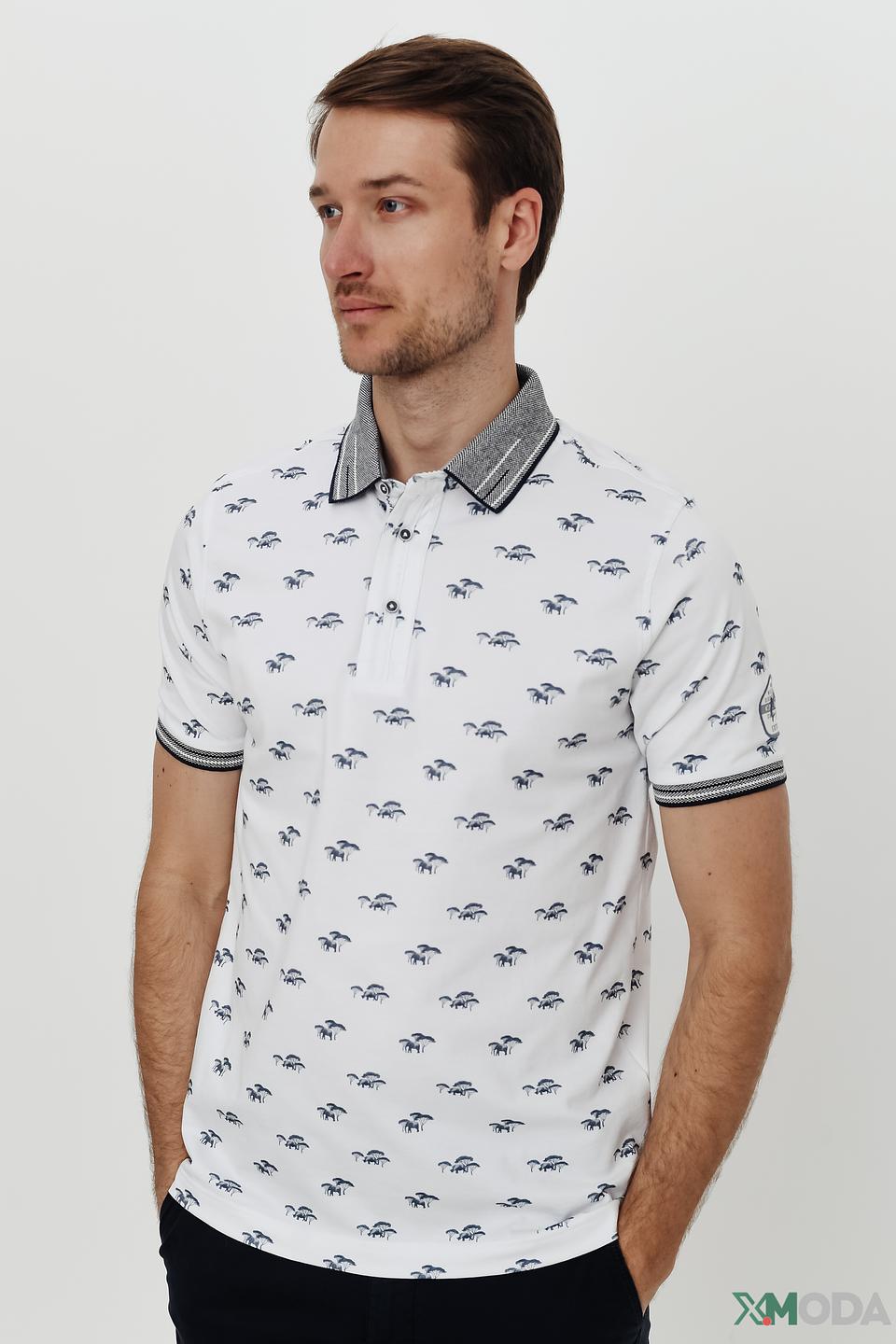 Поло Claudio Campione с принтом