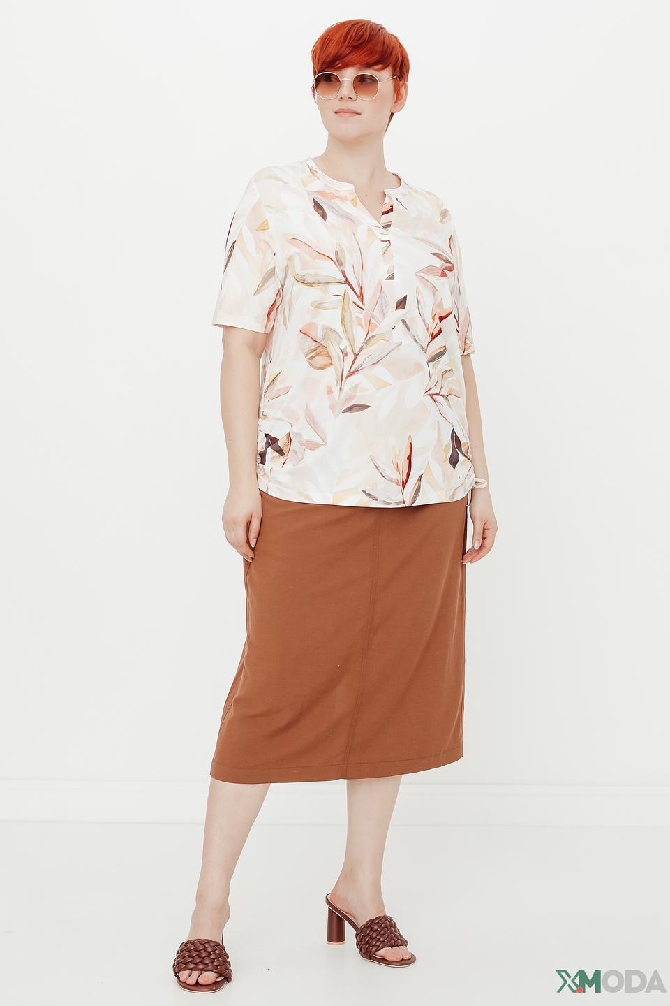 Блуза Frapp с цветочным принтом