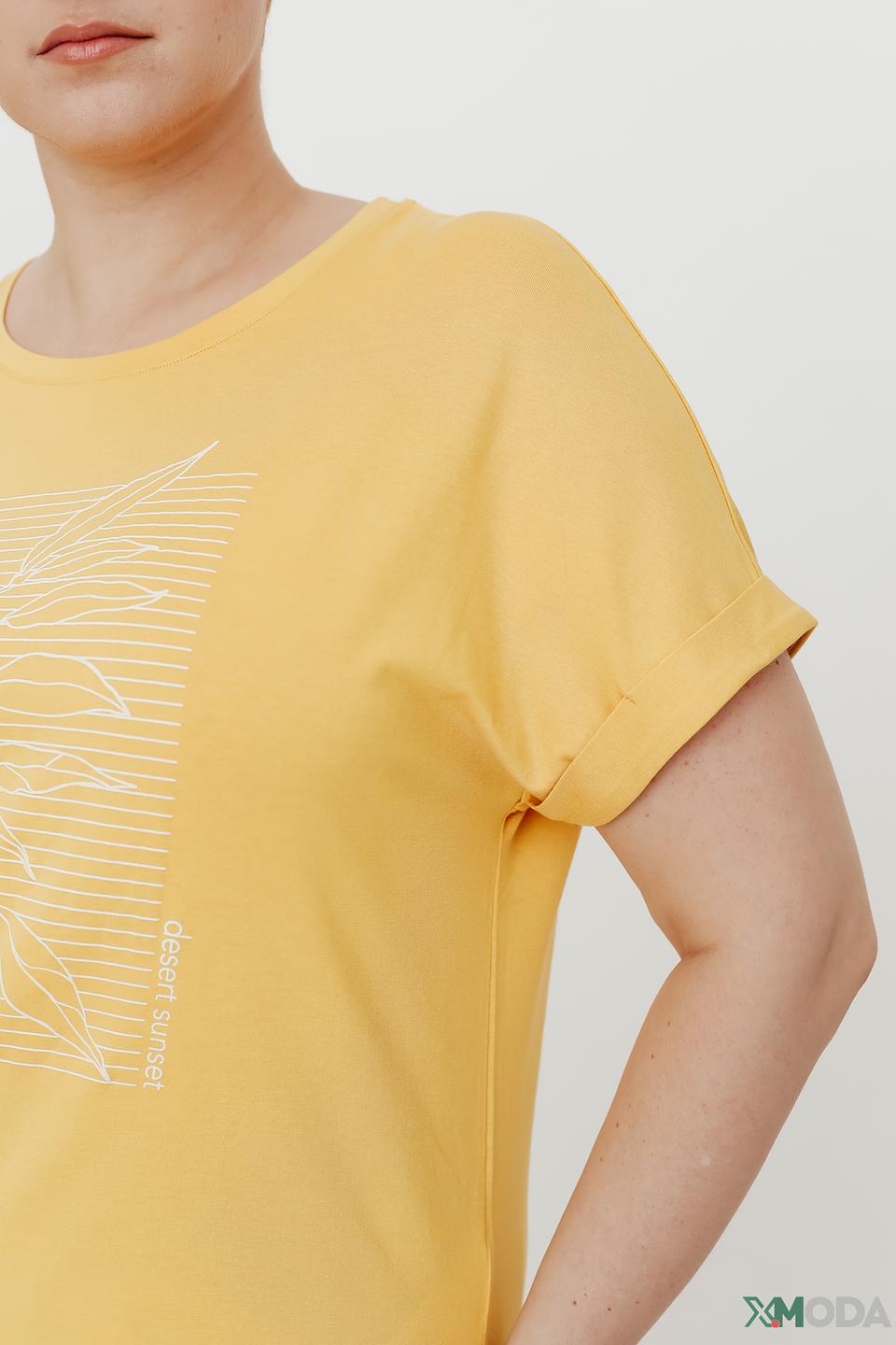 Футболка Gerry Weber с принтом жёлтая